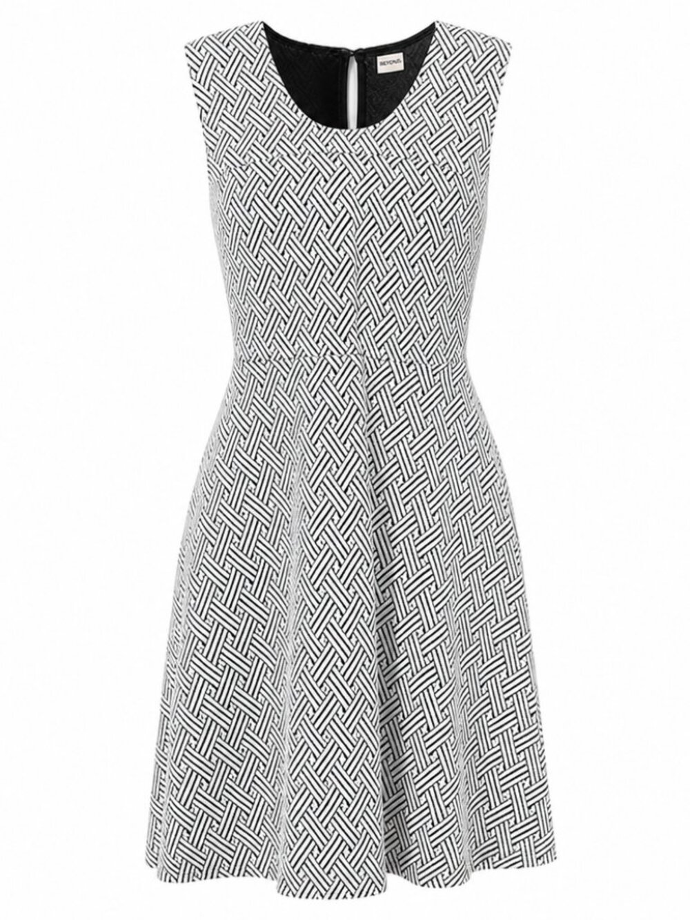 Merona Neutral Office XL sleeveless Textured Feminime Jacquard Dress